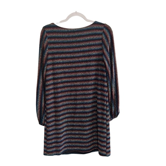 Anthropologie Eri + Ali Rainbow Shimmer Tunic Dress, New with Tags - Picture 3 of 6